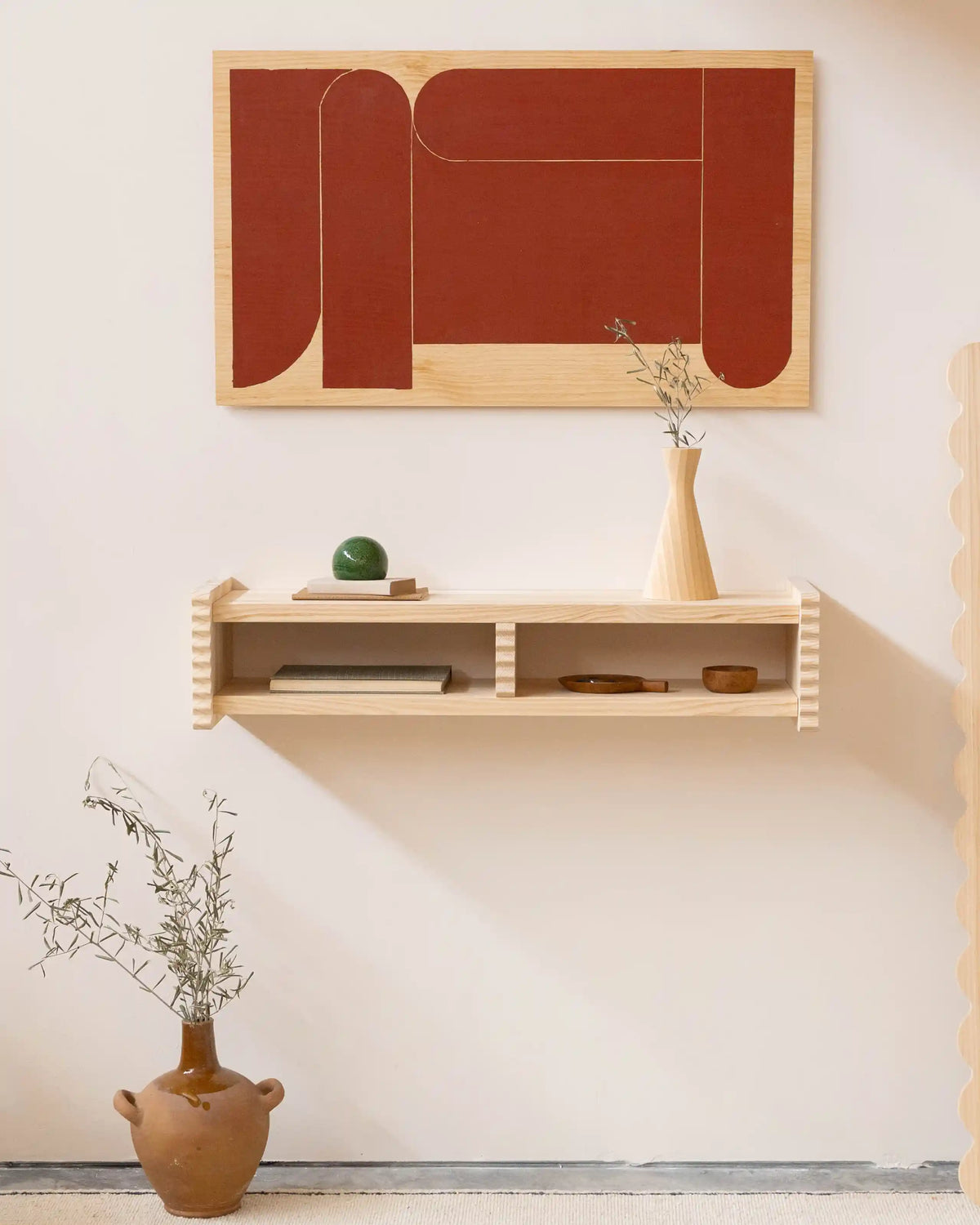 Meuble d'entrée Onda 100 cm