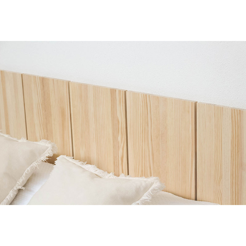 Tête de lit en bois massif Cova 99 cm, 133 cm, 166 cm ou 200 cm 