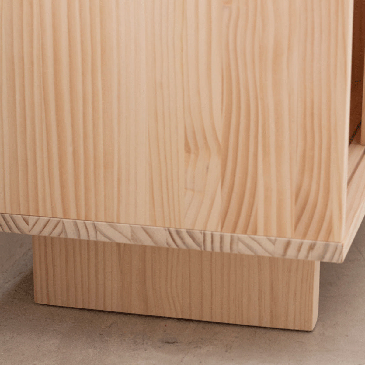 Natural unvarnished and Natural varnished