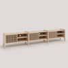 Natural unvarnished and Natural varnished