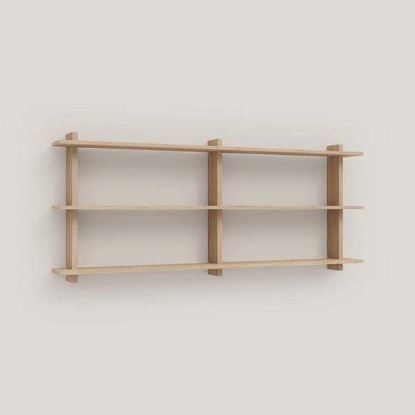 【現品販売】wood shelf 355*1090*310 Miramar floating triple shelf from 90 cm to 180 cm