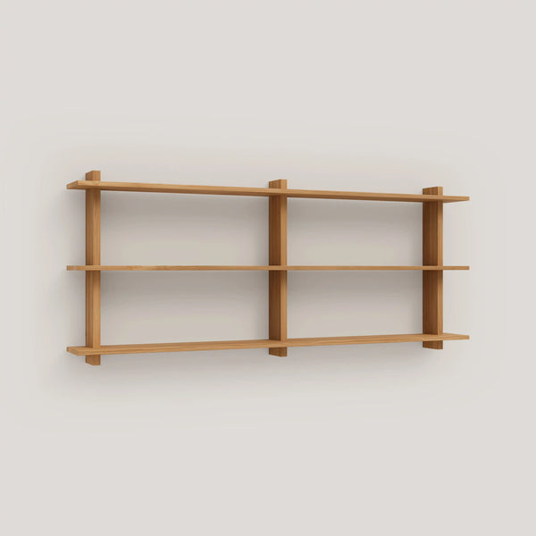 wood iron shelf 620*600*180〈サンドカラー〉 Miramar floating triple shelf from 90 cm to 180 cm