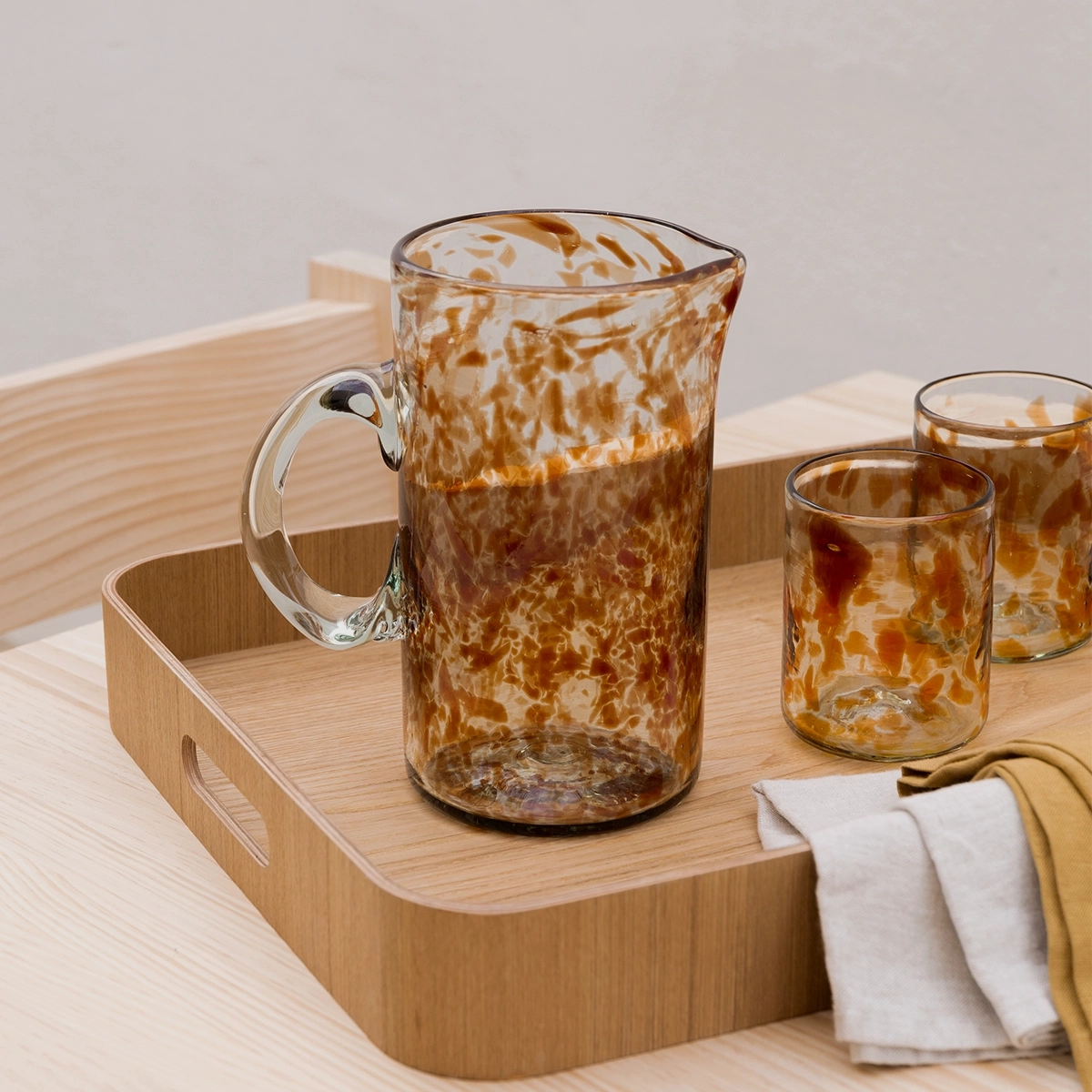 Jarra de vidrio soplado Sineu