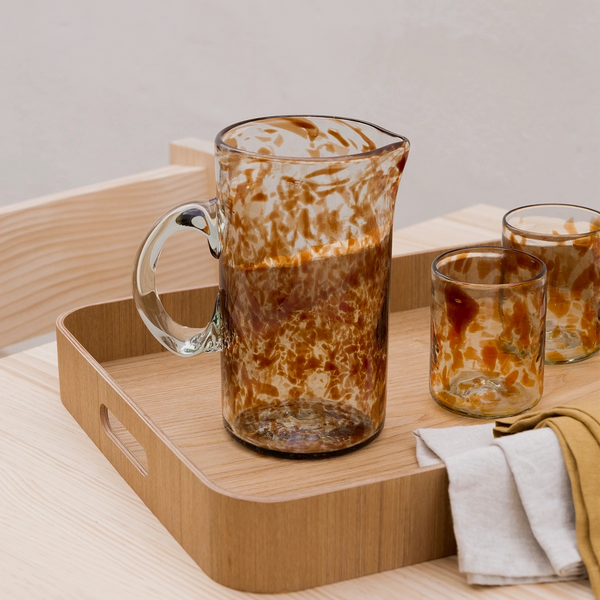 Jarra de vidrio soplado Sineu