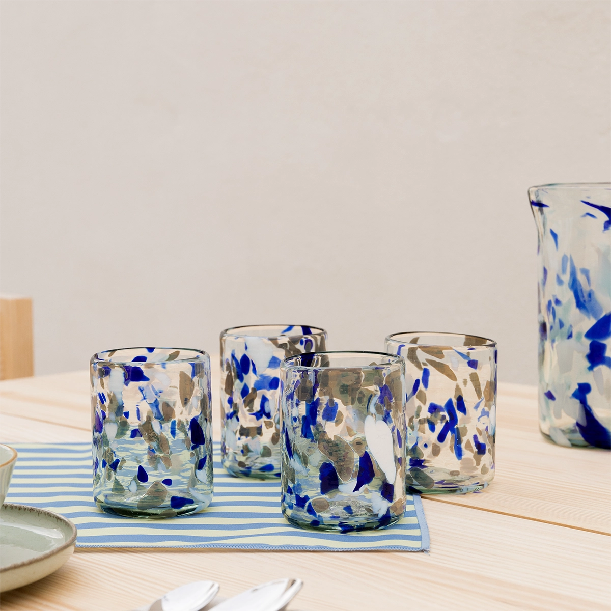 Alaró Mundgeblasene Glaskaraffe