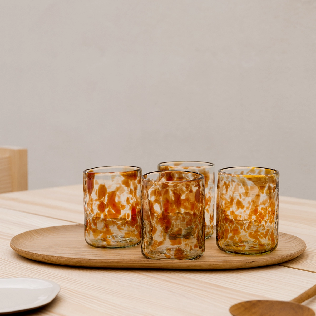 Vaso de vidrio soplado Sineu