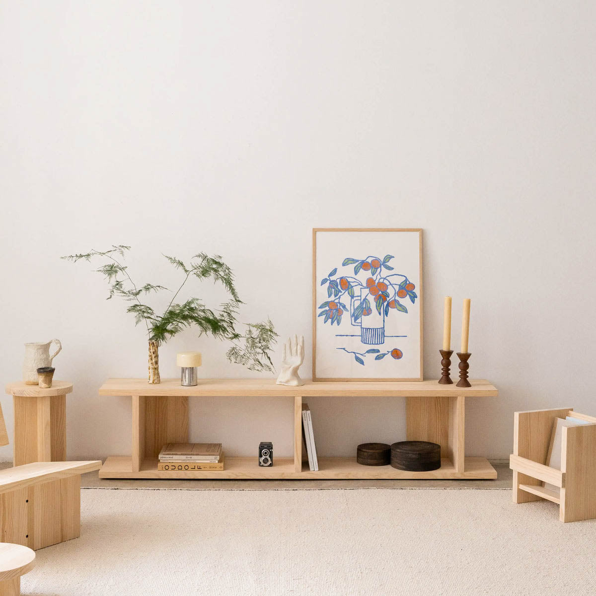 Montgó TV-Ständer aus Massivholz 180 x 40,4 cm