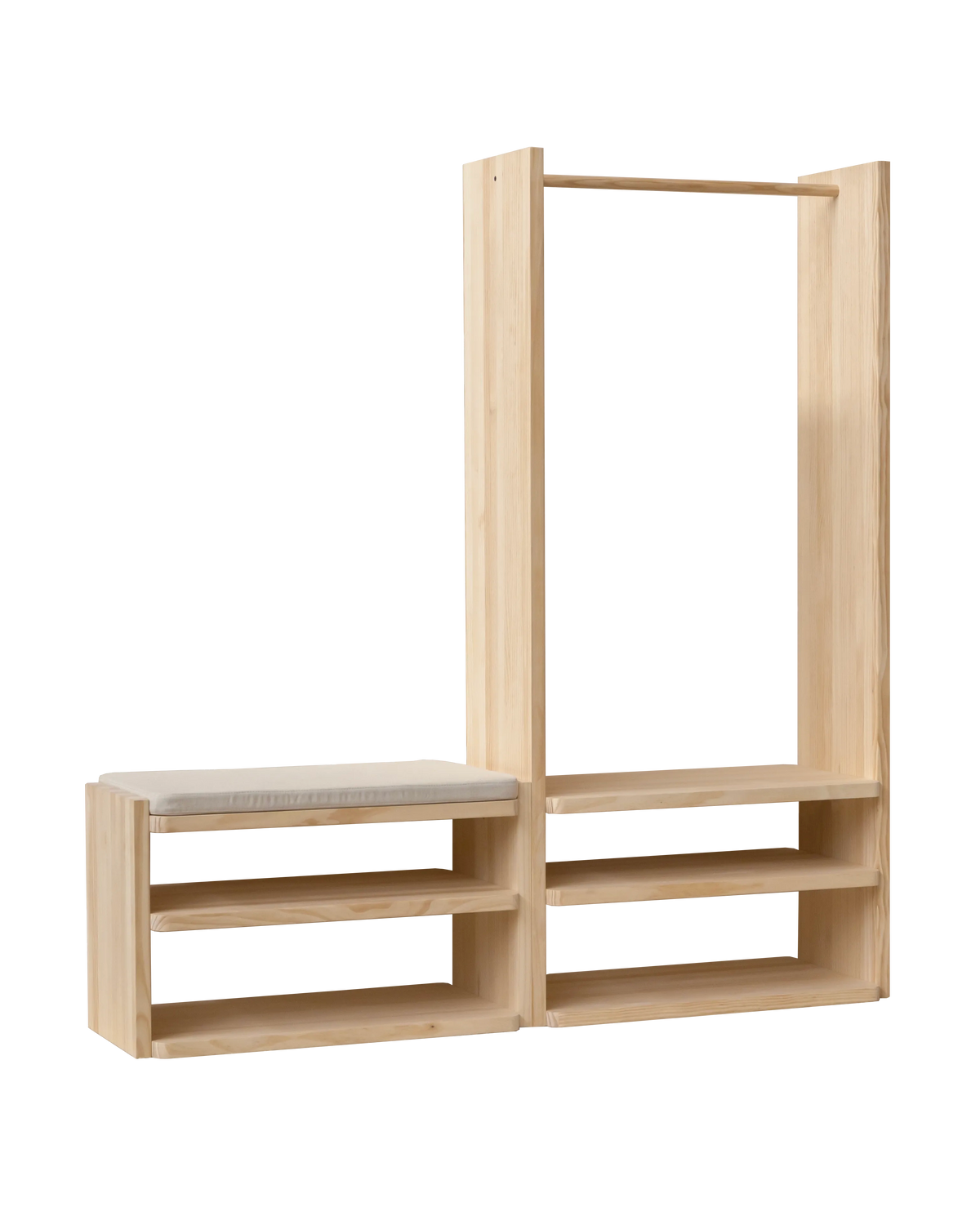 Natural unvarnished and Natural varnished