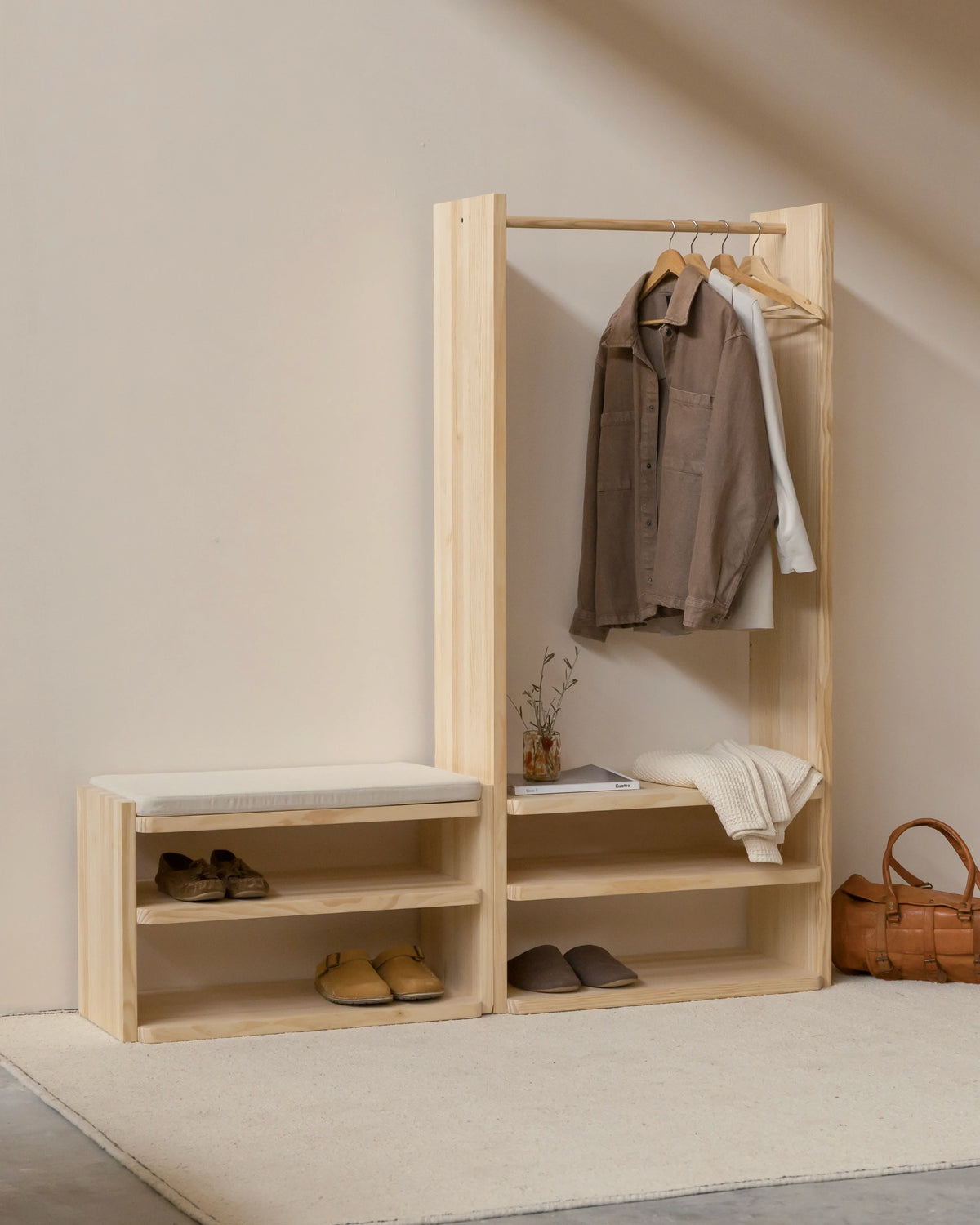 Natural unvarnished and Natural varnished