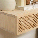 Ifach schwebender Nachttisch aus Holz 45 cm breit
