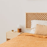 Tête de lit en bois naturel Azahar avec treillis 150 cm, 165 cm et 180 cm