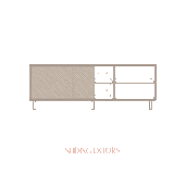 Sideboard Altea aus Kiefer mit 2 oder 3 Türen 180 cm