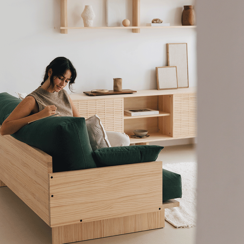 Mistral Zweisitzer-Sofa Mediterraner Stil 183 cm