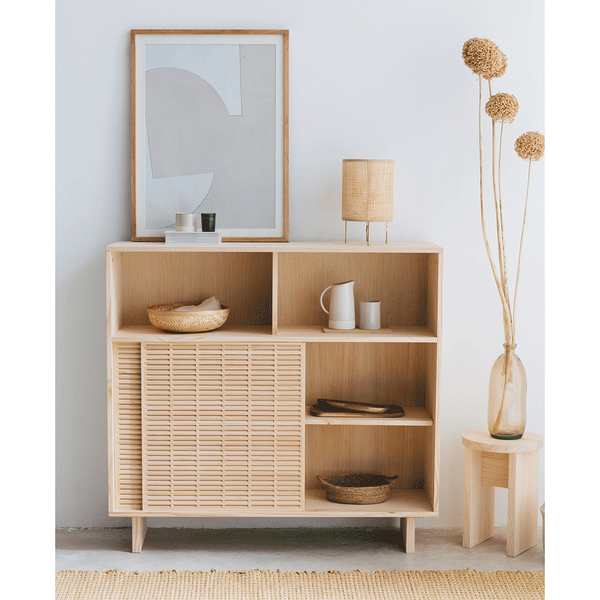 Sideboard Formentera aus Kiefer mit 2 Türen 120 cm