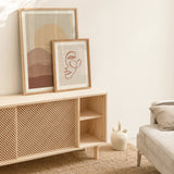 Lattice sideboard door